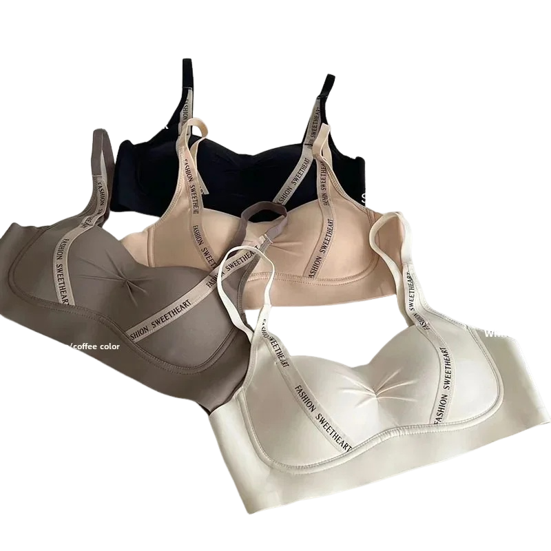 Wirefree Bra Comfort - Bra Wanita Pola Huruf Lembut Tanpa