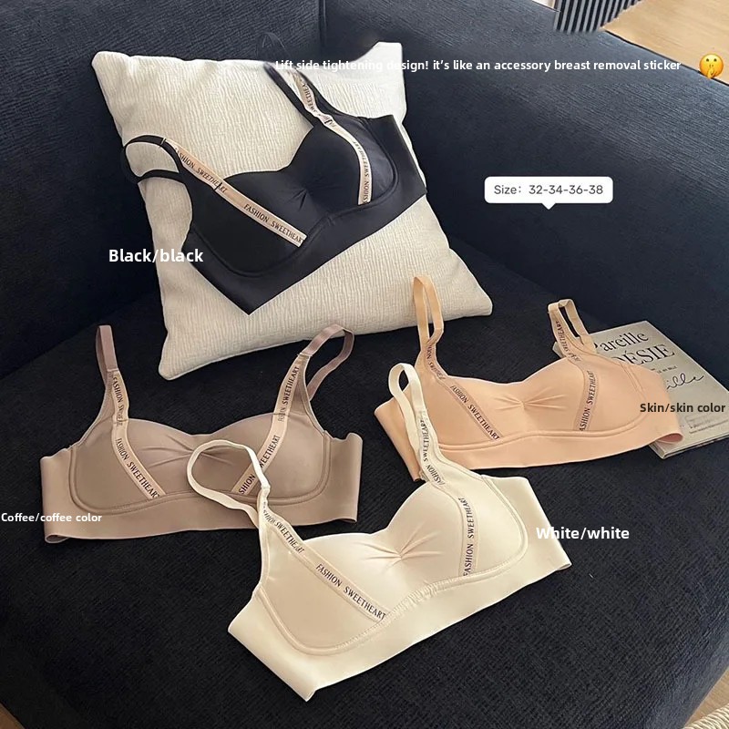Bra Wanita Pola Huruf Lembut T - Wirefree Bra Comfort ulasan dan harga