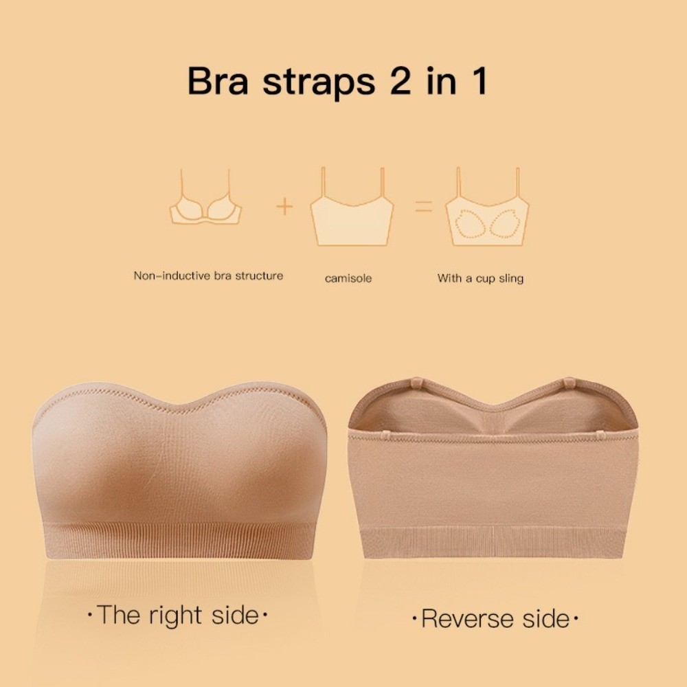 Bra tanpa tali dengan bantalan - Push Up Bra Silicone ulasan dan harga
